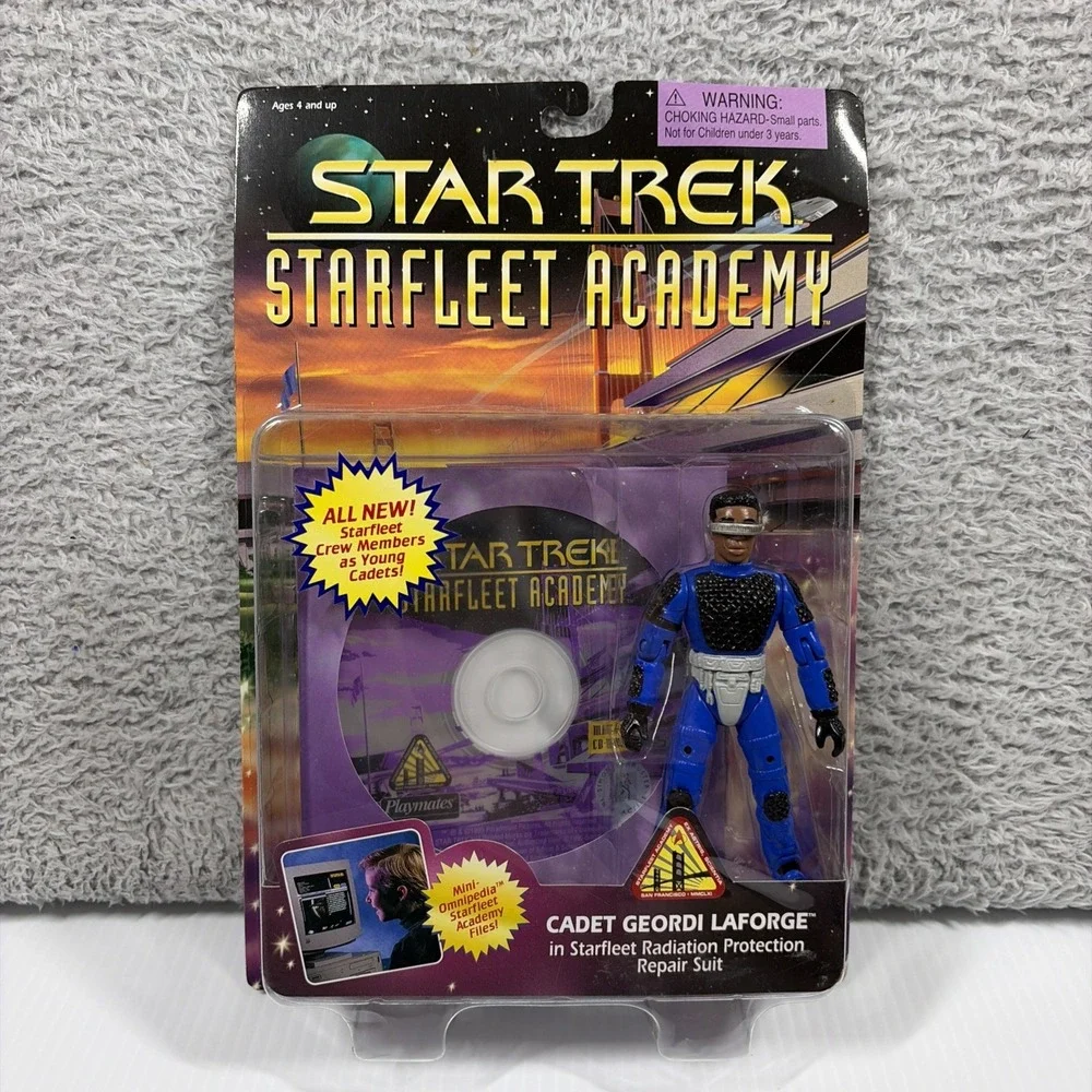Geordi LaForge Vintage Action Figure Star Trek Starfleet Academy 1996